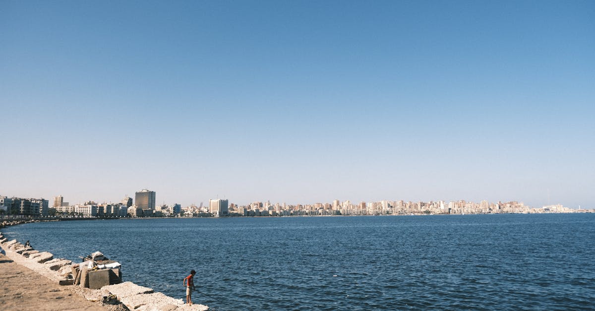 The waterfront Qaitbay Citadel in Alexandria at golden hour