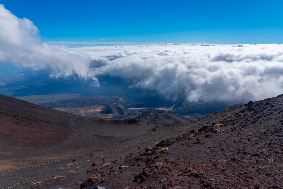 The Gulf of Fonseca seen from the summit of Conchagua Volcano with distant coastlines of Honduras and Nicaragua visible
