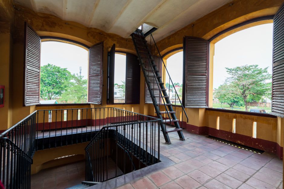 The small, deliberately unfurnished attic room above the Auberge Ravoux where Van Gogh died