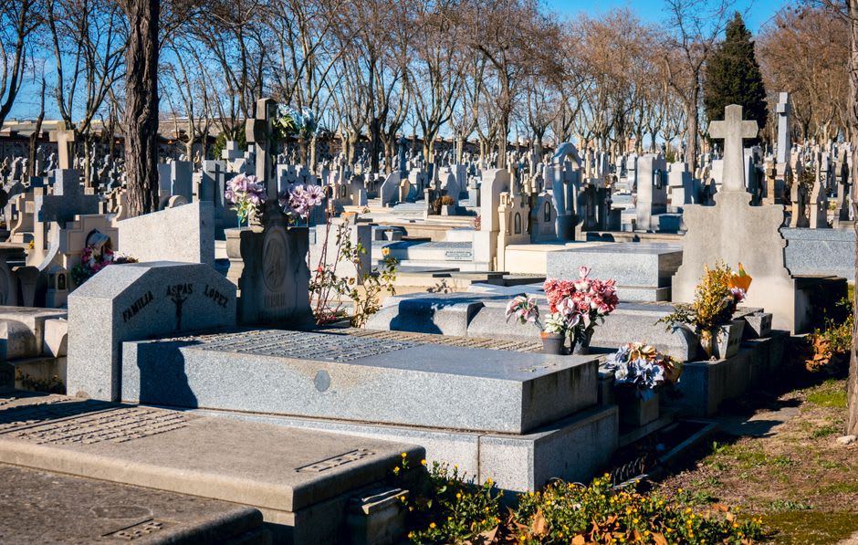 The plain, unmarked grave of Charles de Gaulle in the small churchyard of Colombey-les-Deux-Églises