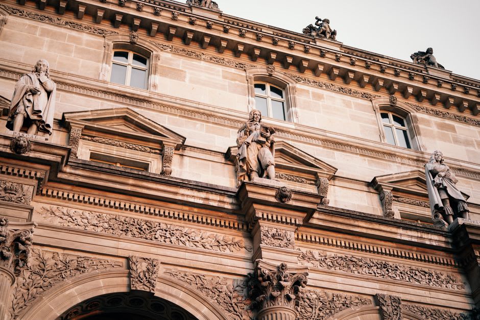 The ornate carved stone façade and towers of the Palais Bénédictine distillery in Fécamp