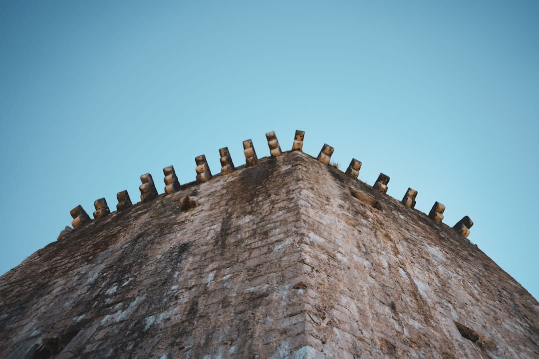 The eleventh-century square stone keep of Loches rising above the town's medieval ramparts