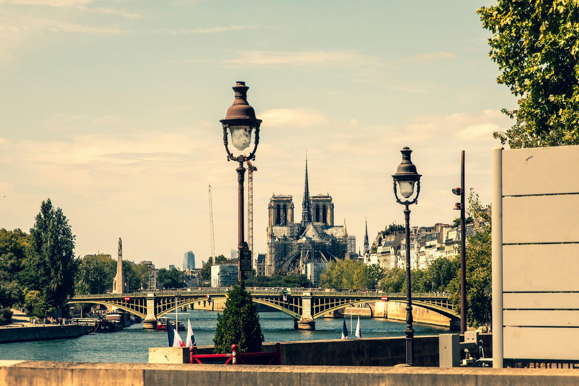 The Seine winding through Paris with its historic bridges