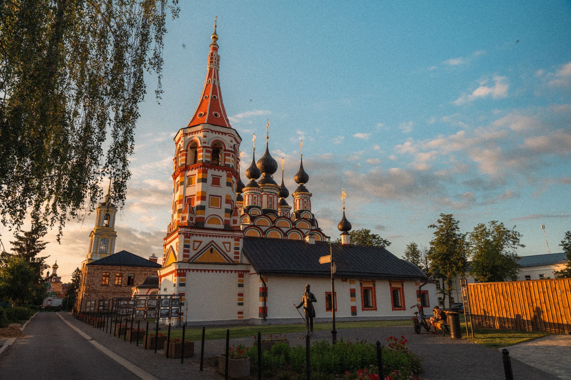 The Golden Gate of Vladimir, white limestone arch in late afternoon light