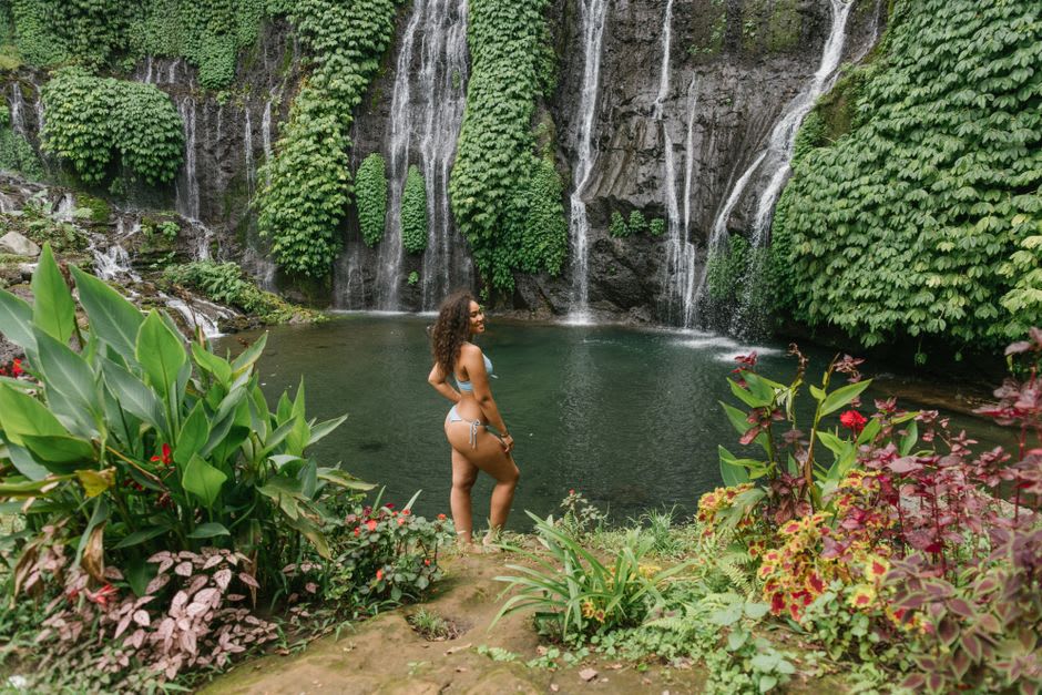 A quiet waterfall pool in the rainforest just outside Waisai on Waigeo Island