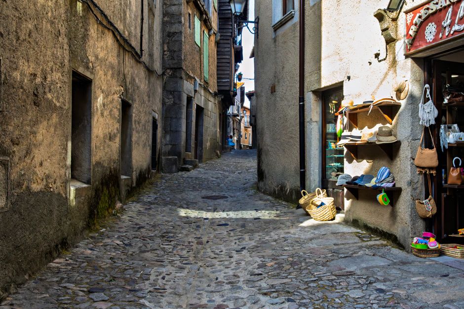 The spiraling medieval alleys of La Pigna, Sanremo's old town, climbing the hillside