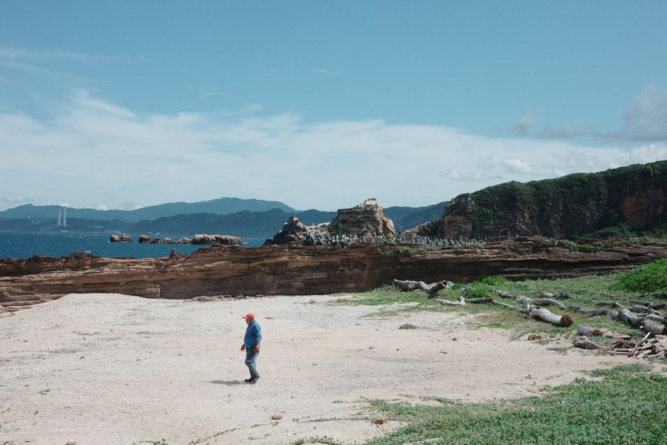 Folded and tilted rock strata along the Cape Muroto geopark coastal trail