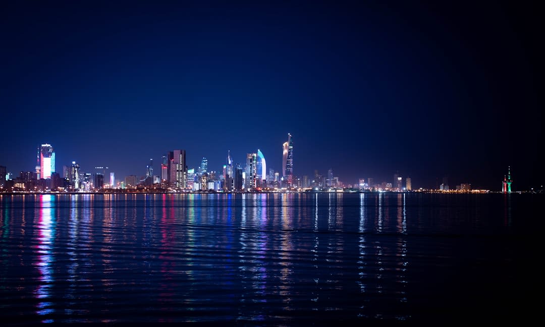 View from the Liberation Tower observation deck over Kuwait City