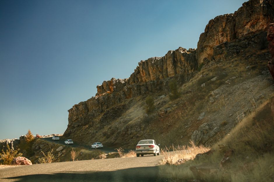 Pine forest and canyon landscape along Federal Highway 40 near El Palmito, Durango