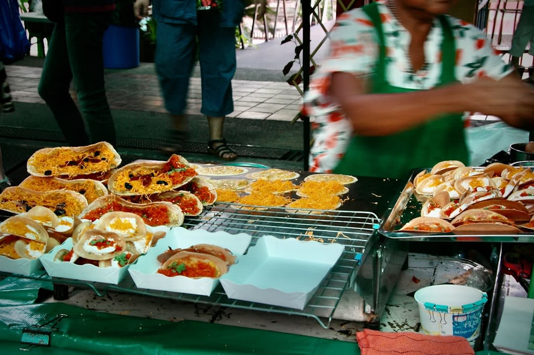 Interior of the Mercado Municipal in Nogales with produce stalls and vendors in warm indoor light