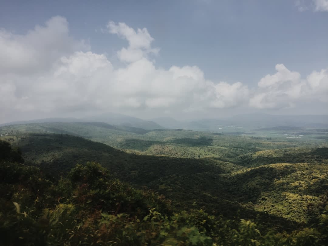 The green cultivated fields of the upper Lerma valley around Temascalcingo, maize and farmland receding toward low hills under the soft luminous light of the central highlands