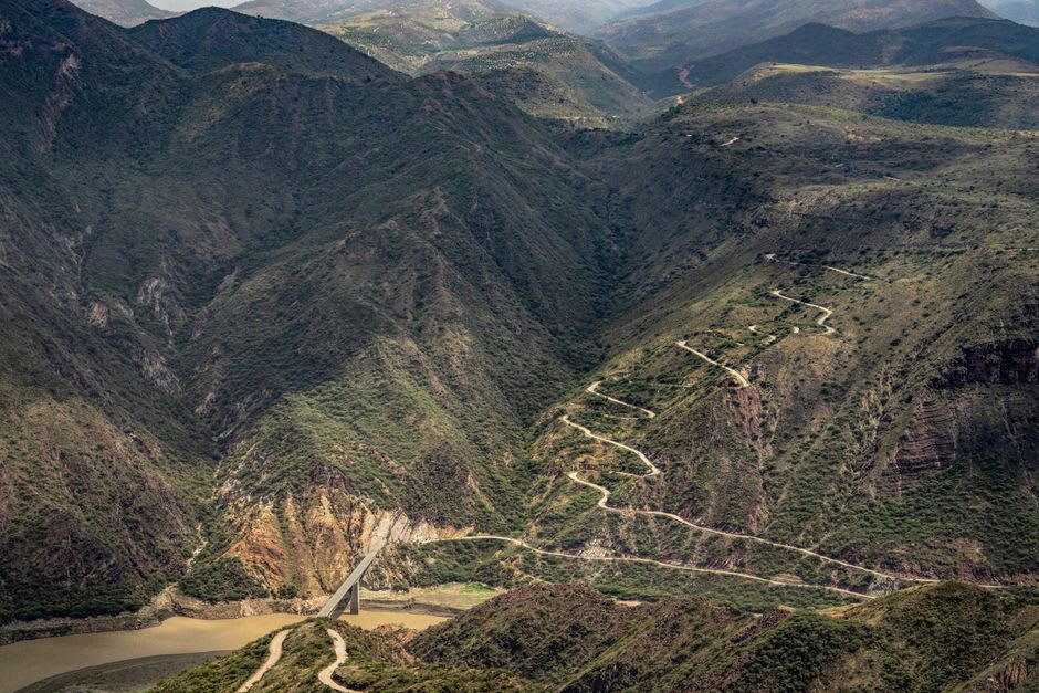 Late afternoon light on the Sierra Madre foothills above the valley of Tula de Tamaulipas, Tamaulipas