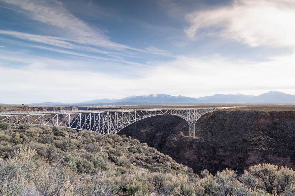 Rio Grande valley seen from the overlook near Los Alamos