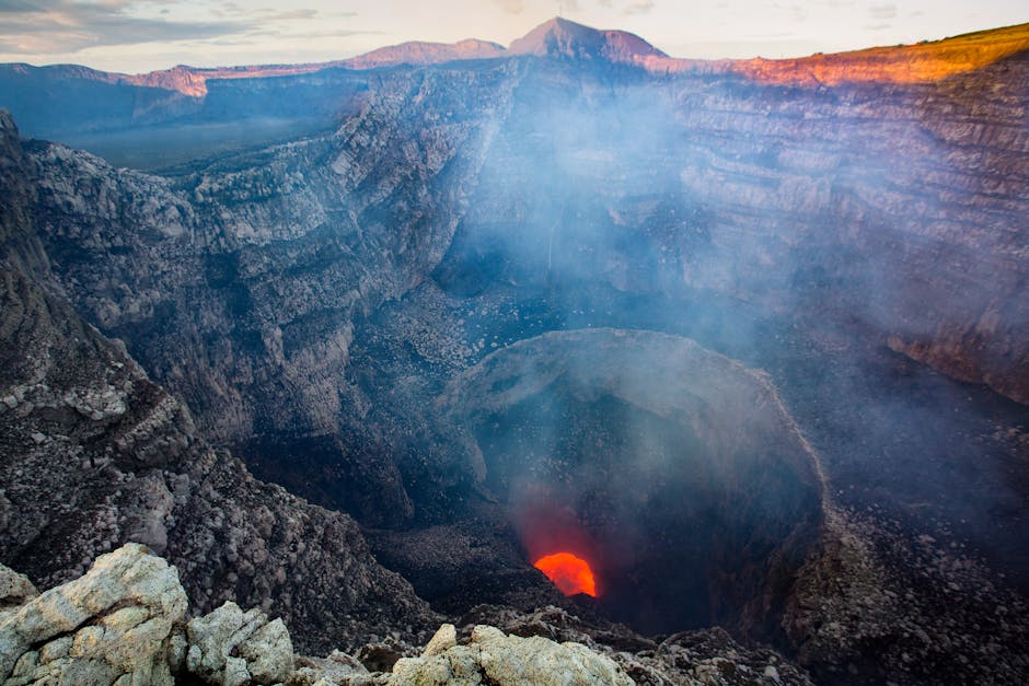 Masaya volcanic landscape with crater views