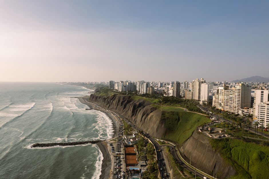 Colourful buildings and streets in Lima's Barranco district