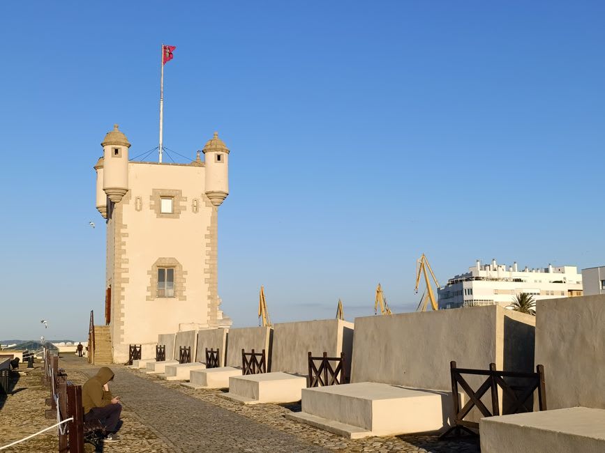 The medieval Torre das Três Coroas keep of Estremoz castle, now part of a pousada hotel