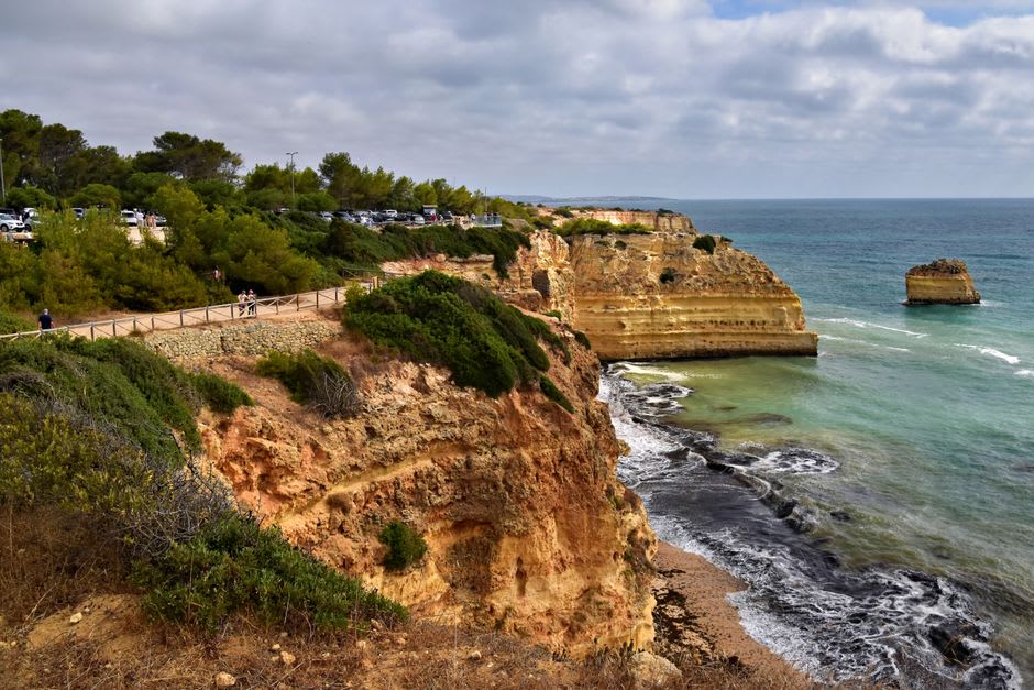 Fishermen's Trail dirt path winding along dramatic sandstone cliffs above the Atlantic near Zambujeira do Mar