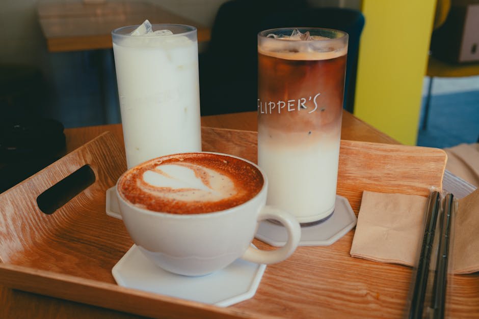 A Korean coffee shop with ocean views