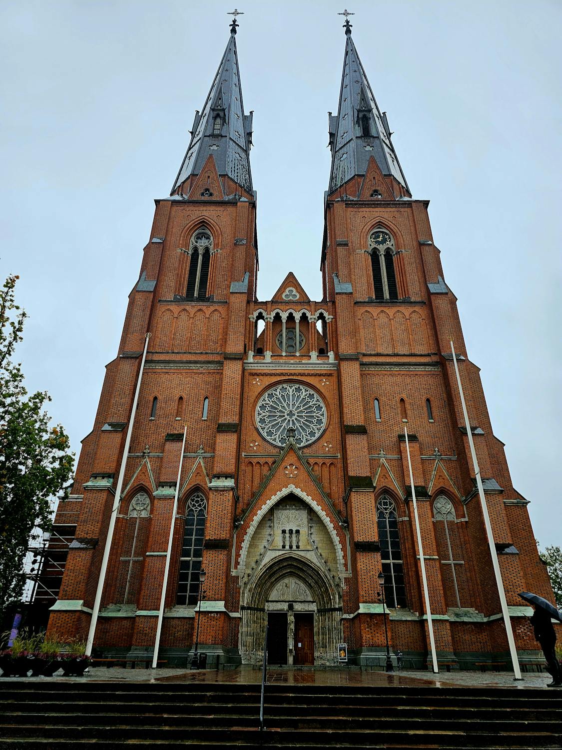 The majestic twin towers of Uppsala Cathedral
