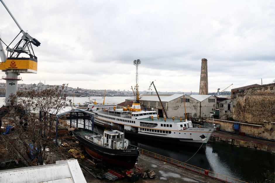Le navire-musée du ferry Bandırma amarré dans le port de Samsun