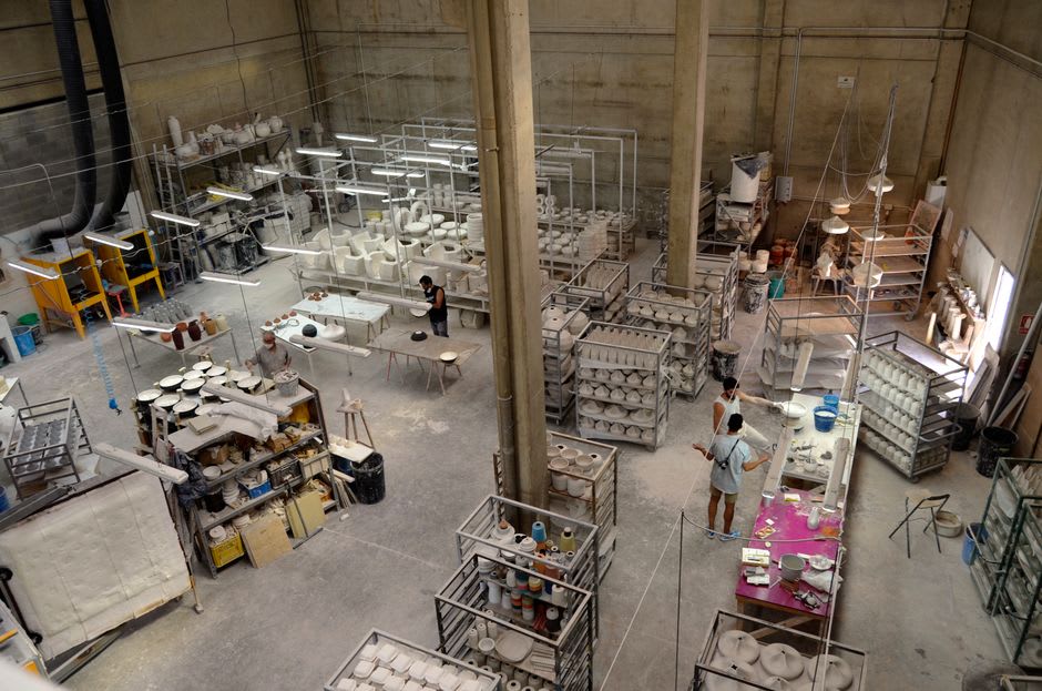 Industrial warehouse converted into an art studio space in Al Quoz