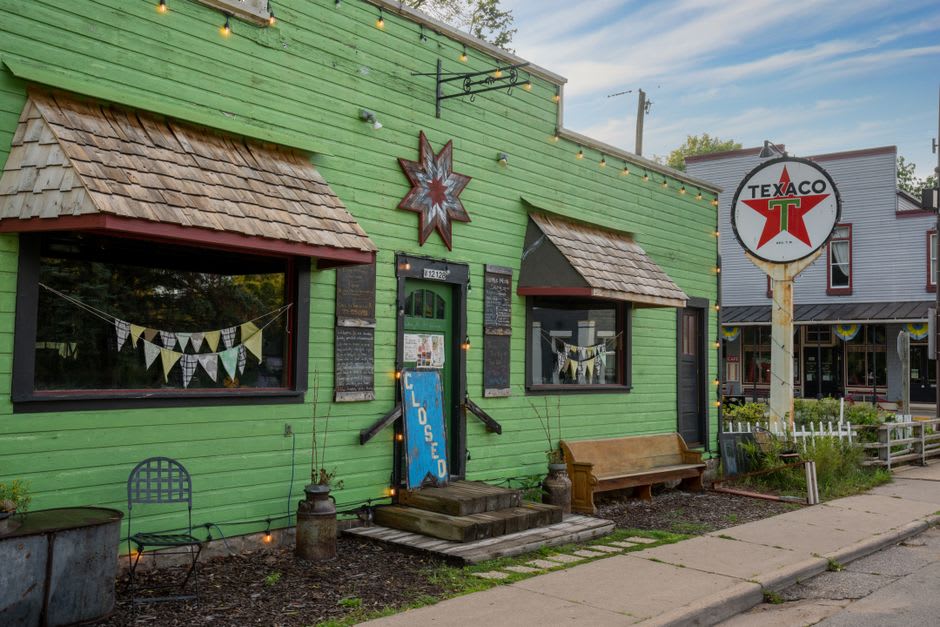 The historic Hays House restaurant building on Main Street in Council Grove, Kansas