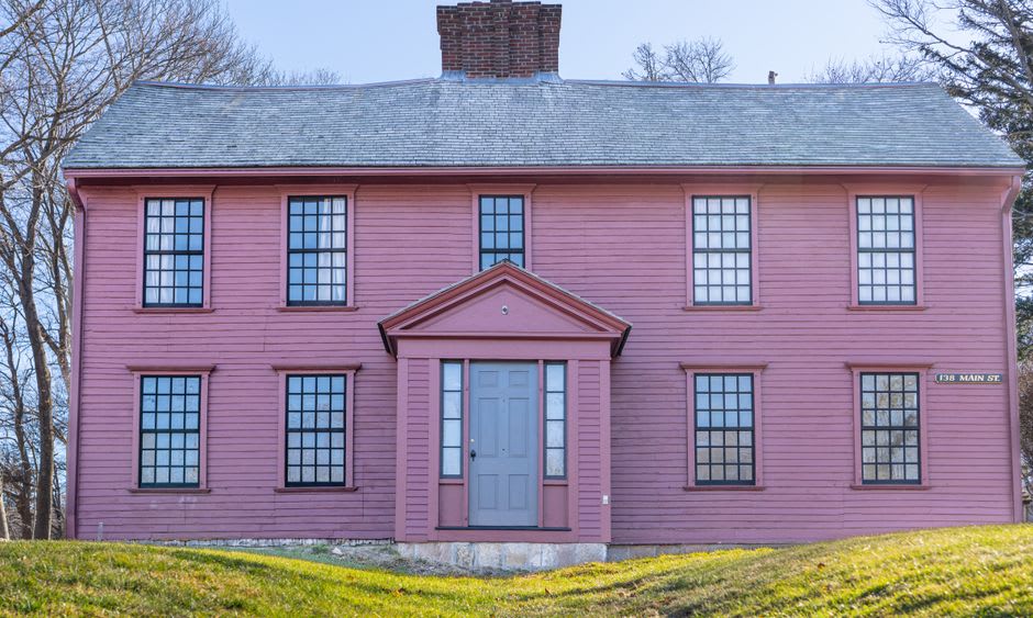 The historic Varnum House Museum on Main Street in East Greenwich, Rhode Island