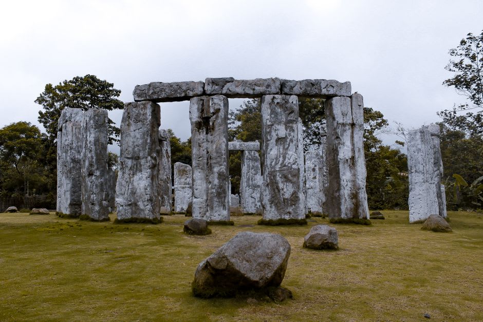 The laser-cut scale replica of Stonehenge on the Missouri S&T campus in Rolla, Missouri