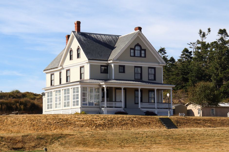 The preserved Victorian home of labor leader Eugene V. Debs in Terre Haute, Indiana