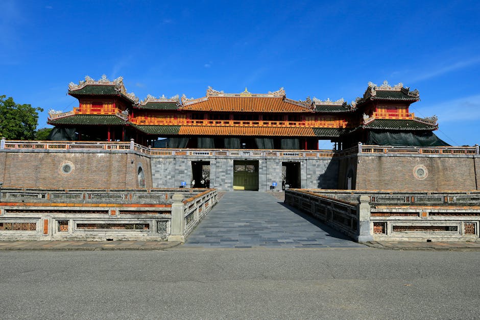 Majestic entrance to Hue's Imperial City, showcasing traditional architecture and vibrant colors