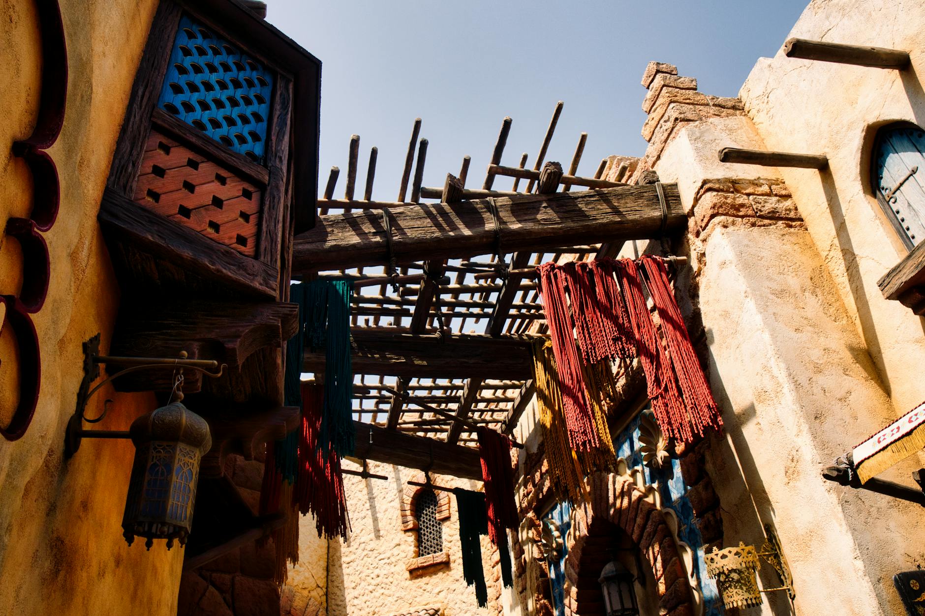 Tokyo DisneySea Mediterranean Harbor with the iconic volcano in the background