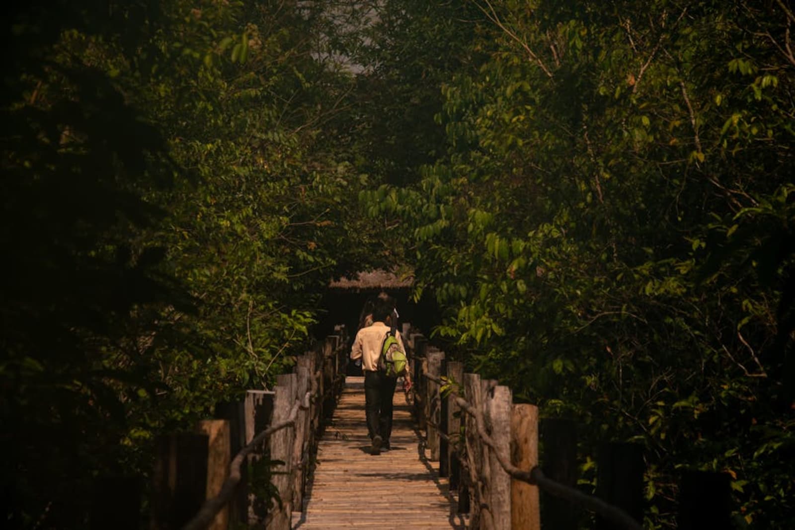 Cambodia travel guide layout with temple photography and coastal scenes