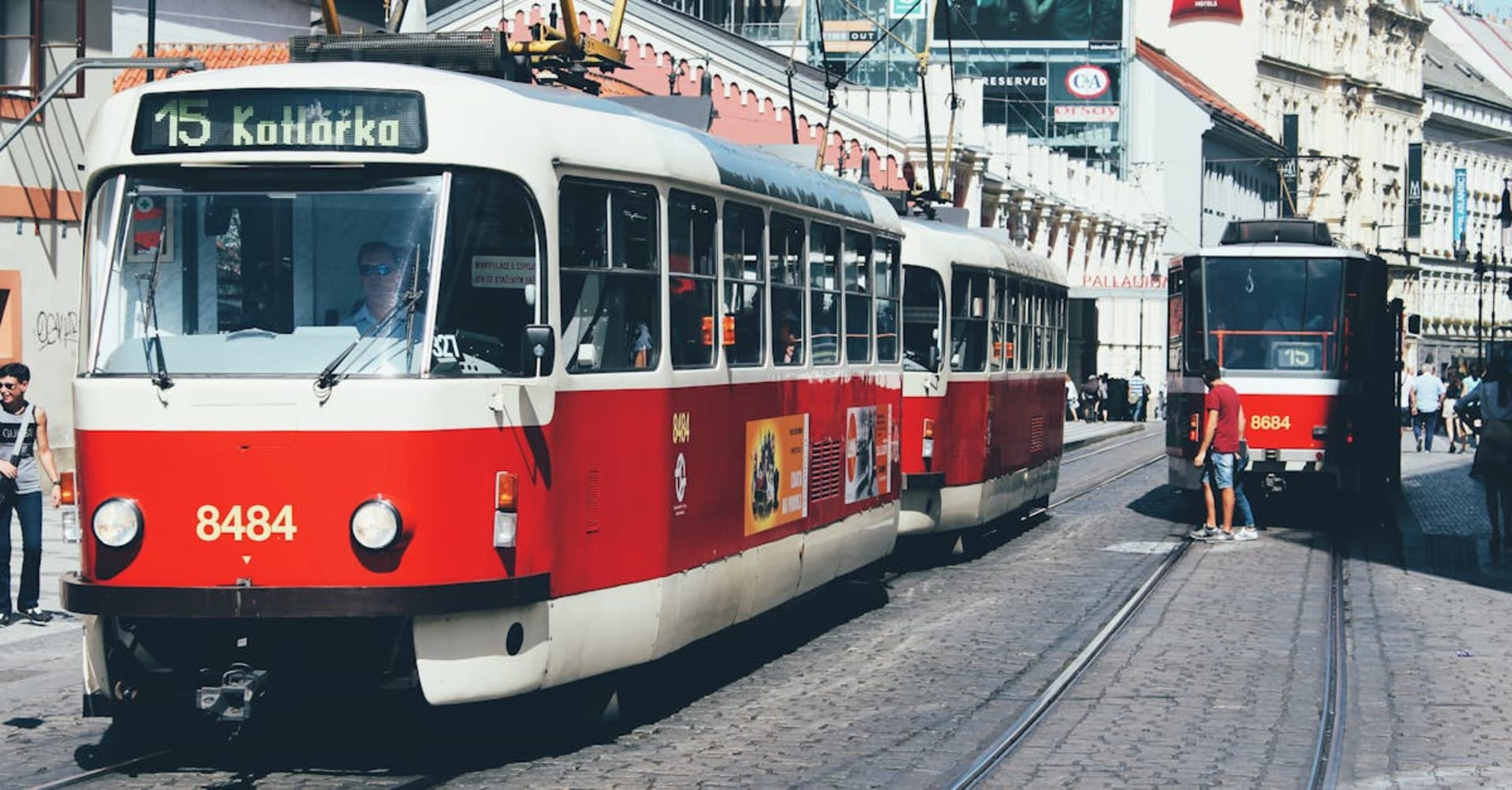 The Gothic Cathedral of St. Bartholomew towering over Plzeň's Republic Square