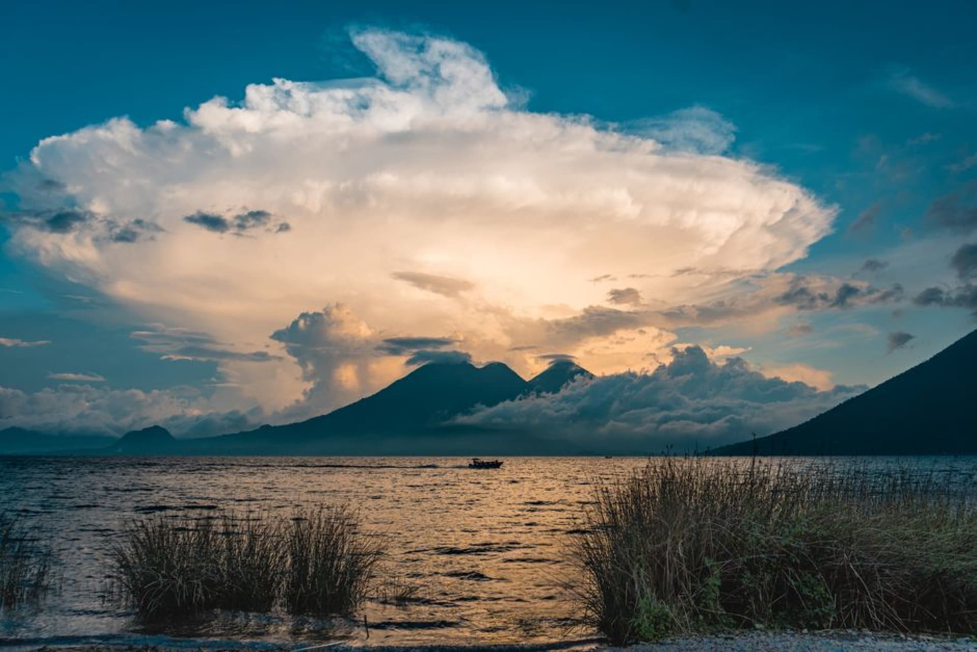 Santa Cruz La Laguna clinging to a steep hillside above Lake Atitlán with no road access