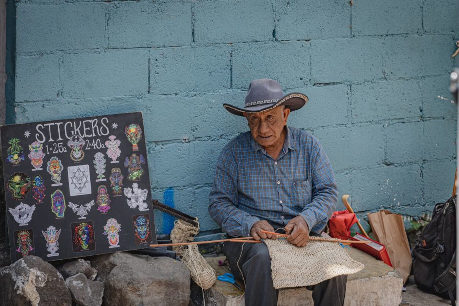 Sololá market day with K'iche' Maya vendors in traditional dress above Lake Atitlán