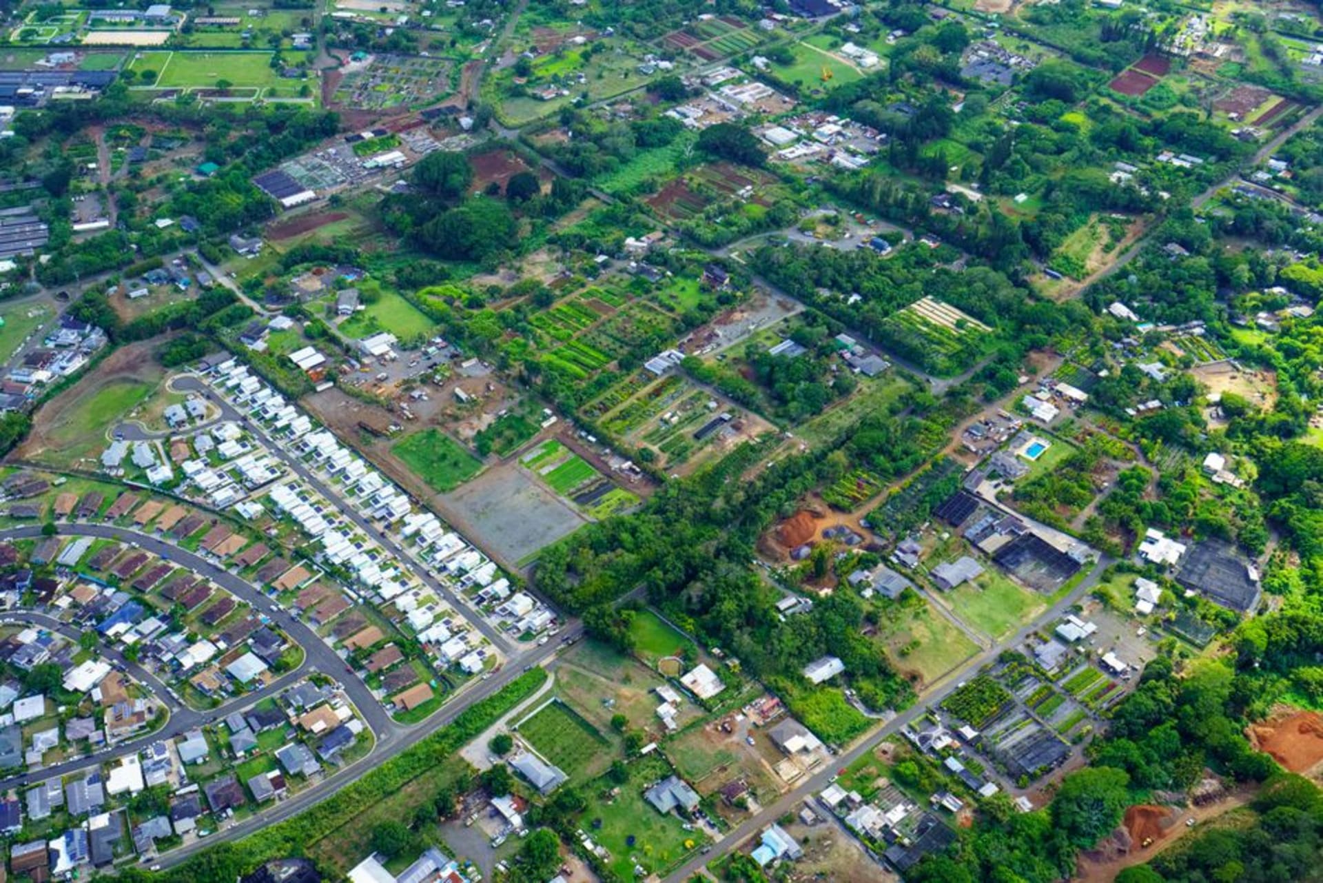 Fachadas históricas de la era de las plantaciones a lo largo de Market Street en el pueblo de Wailuku, Maui, bajo una suave luz de tarde