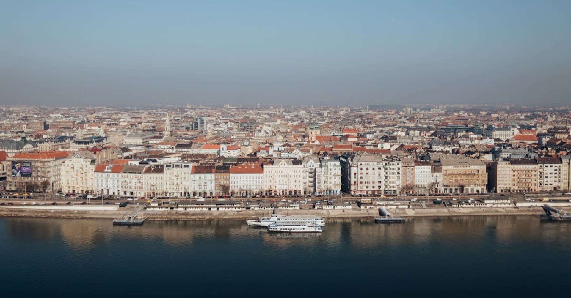 The Great Reformed Church of Debrecen with its twin towers on a sunny day
