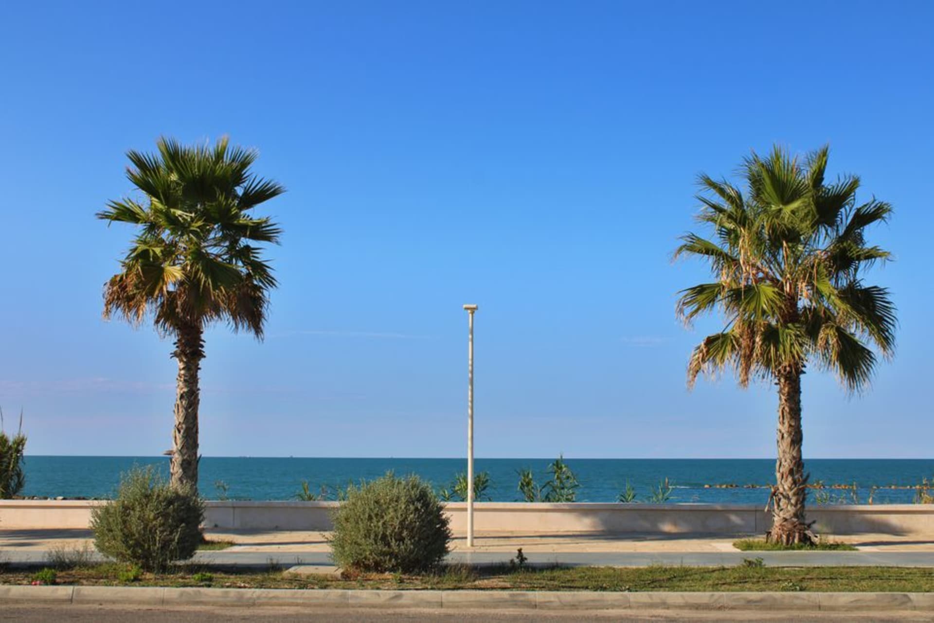 Termoli's walled old town and lighthouse on a rocky promontory above the Adriatic