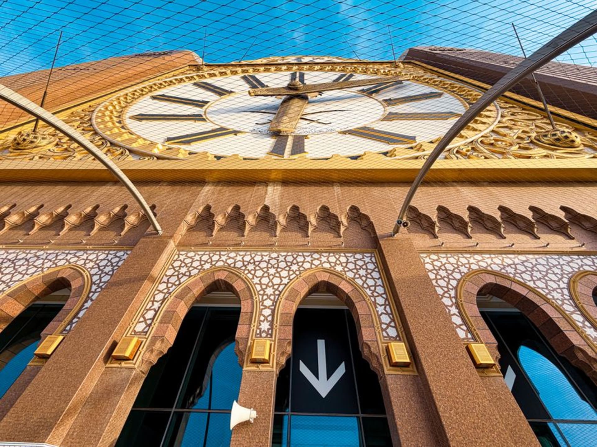 Traditional Omani courtyard house exterior of the Bait Al Zubair Museum with carved wooden doors and desert-toned walls.