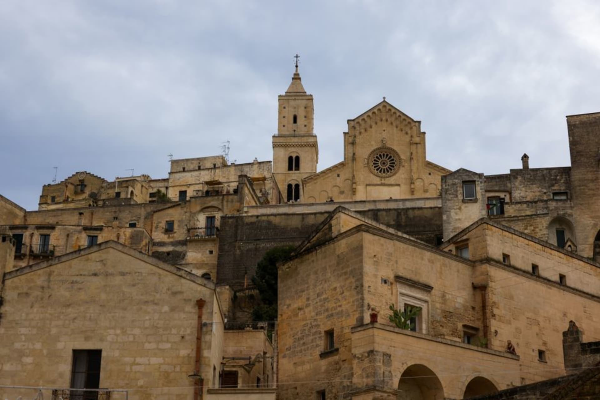 Bonfires lit throughout the narrow stone streets of Orsara di Puglia during the winter Fanoie festival