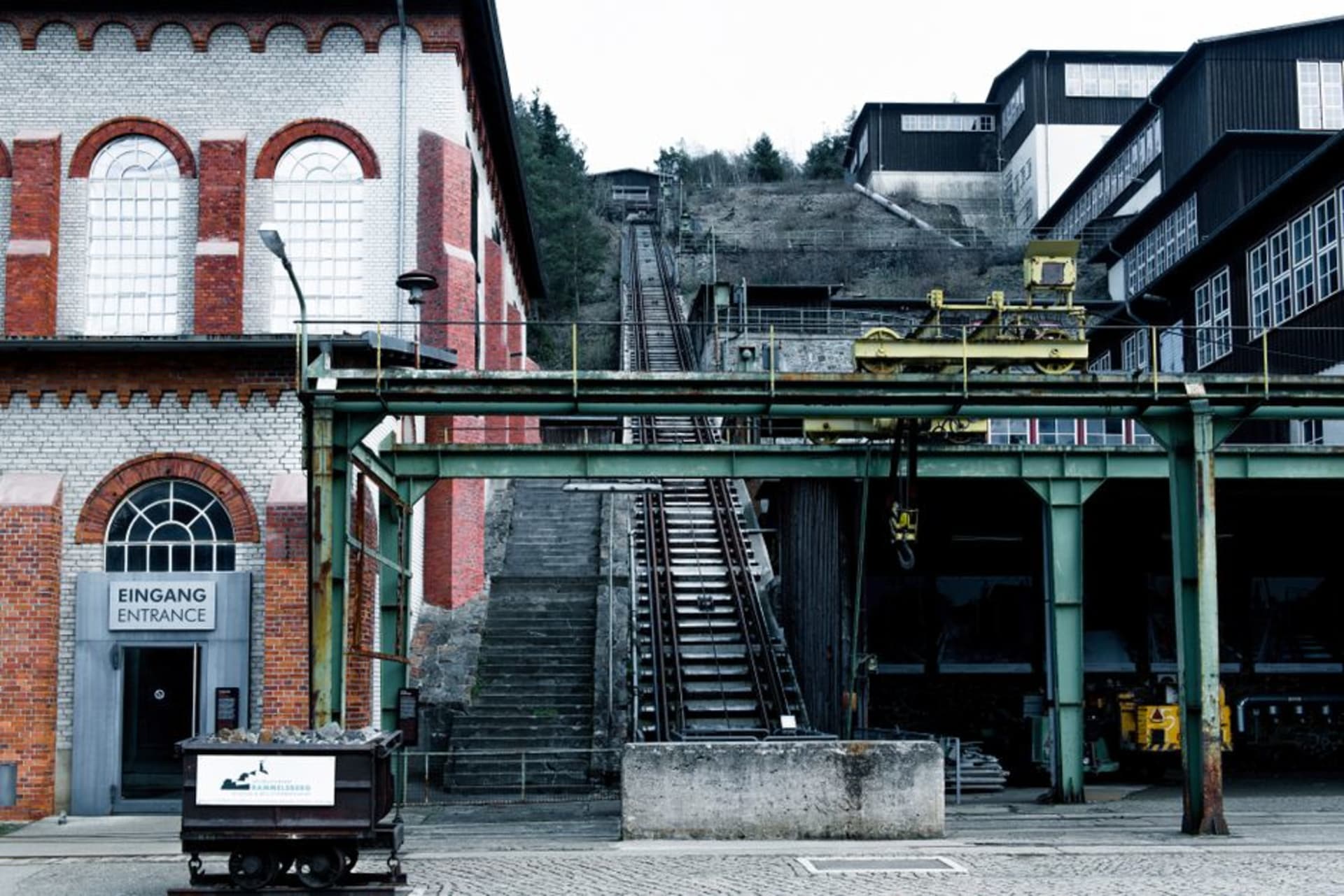 The entrance to the Beckley Exhibition Coal Mine in Beckley, West Virginia