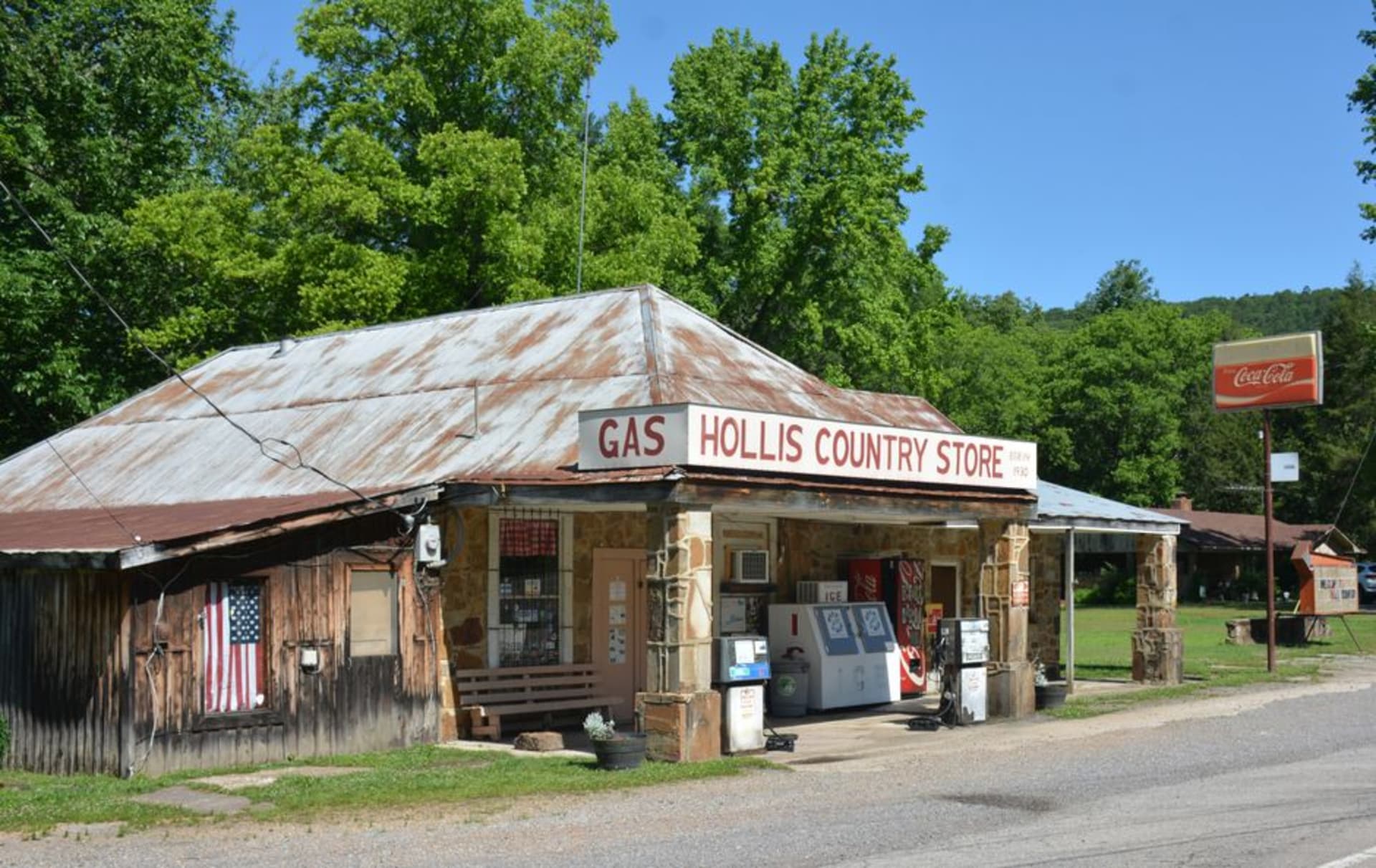 The historic Brown and Hopkins Country Store in the rural village of Chepachet, Rhode Island