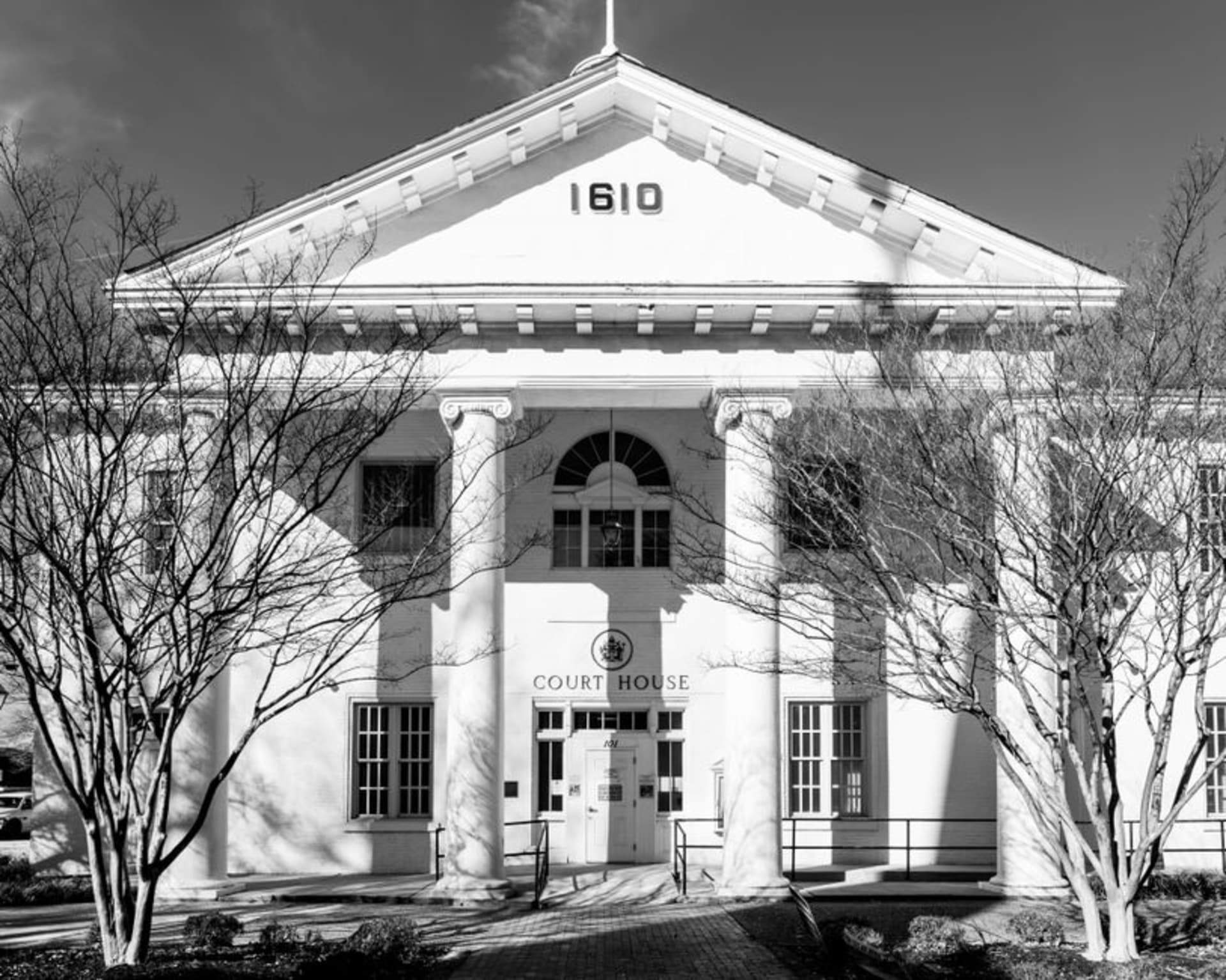 The historic Sussex County Courthouse on The Circle in downtown Georgetown, Delaware