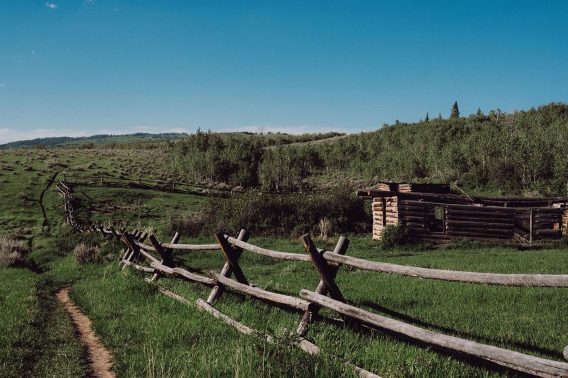 The reconstructed Ingalls cabin site on the open prairie near Independence, Kansas