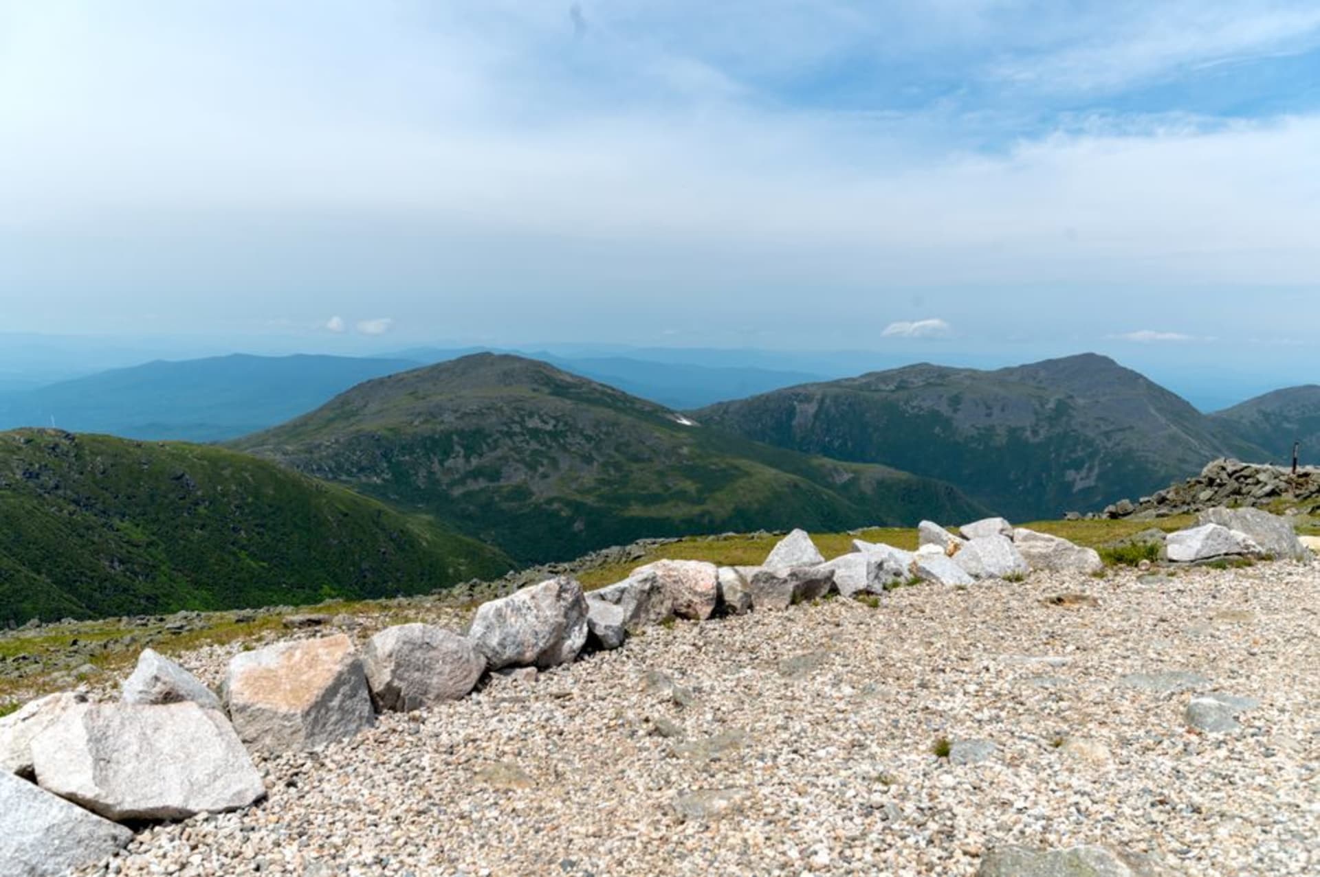 The rocky summit of Mount Monadnock above the treeline near Jaffrey, New Hampshire