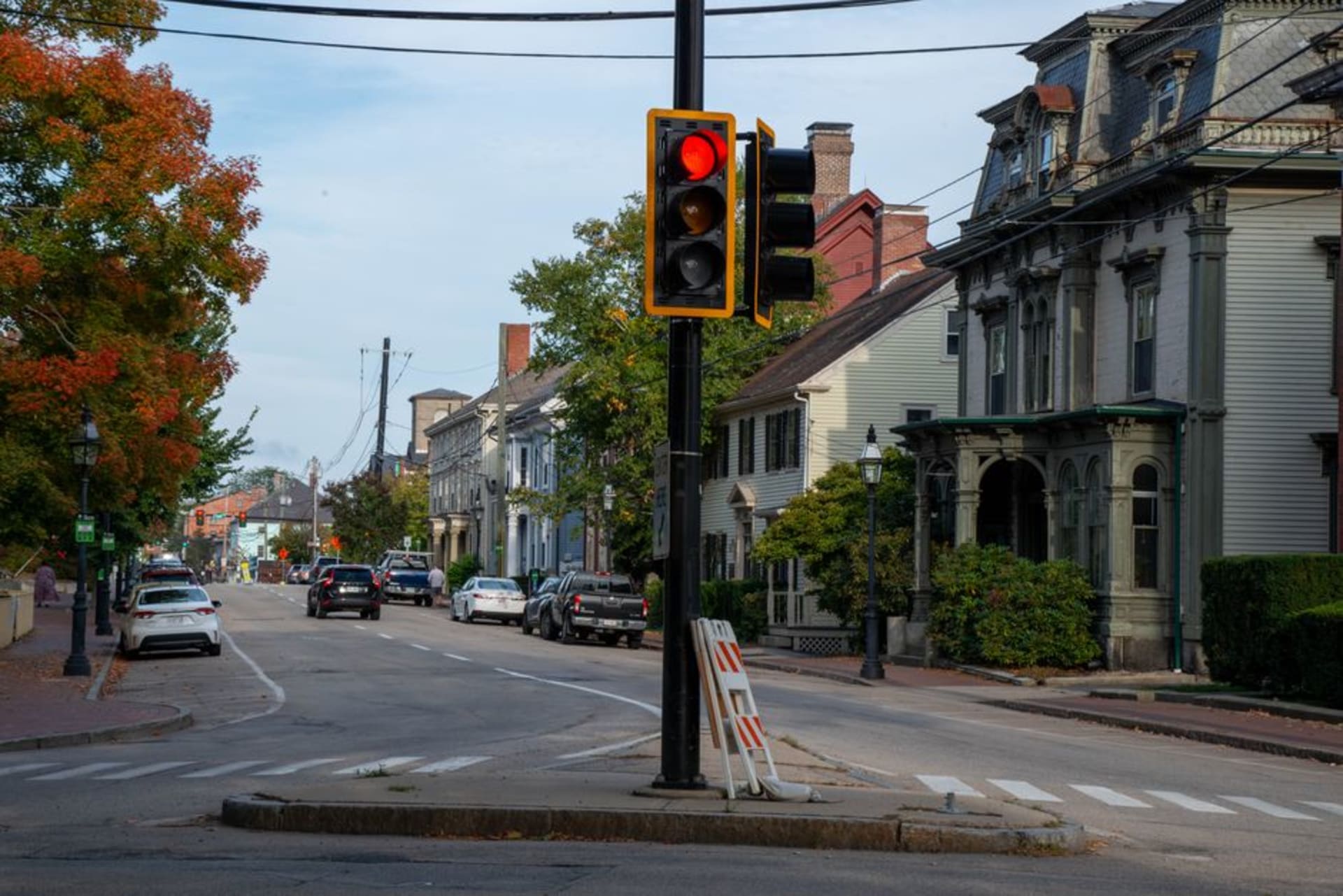 Colonial-era houses along the historic streets of Old Wethersfield, Connecticut