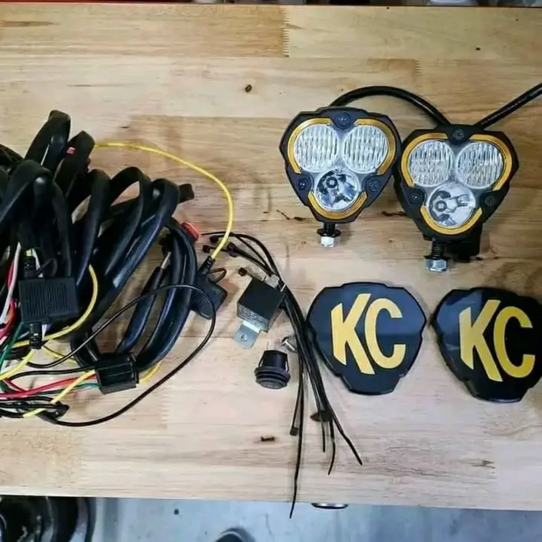 KC HiLiTES FLEX ERA 3 LED Pod Lights (2-Light Kit) – Complete Wiring System