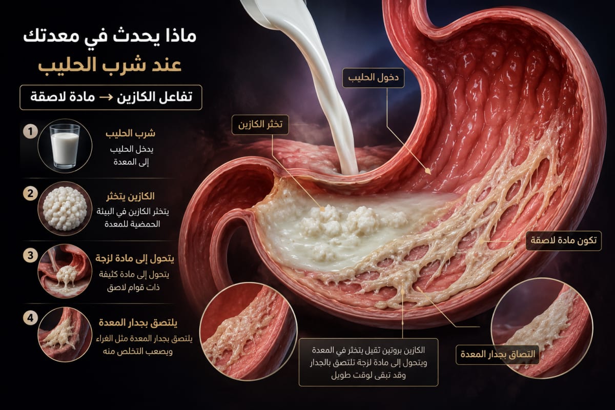 تفاعل الكازين والأسيد كاسينيت في نظام الطيبات