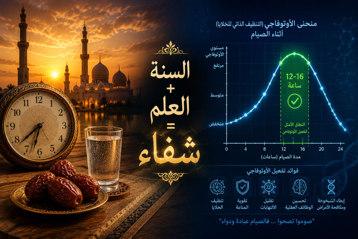 السنة النبوية والعلم الحديث - منحنى Autophagy خلال الصيام النبوي