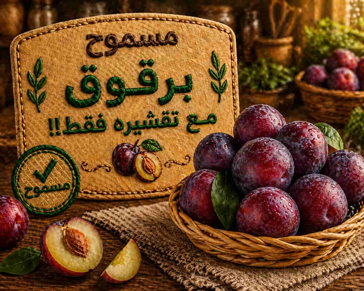 برقوق / سنطروزة مع تقشيره